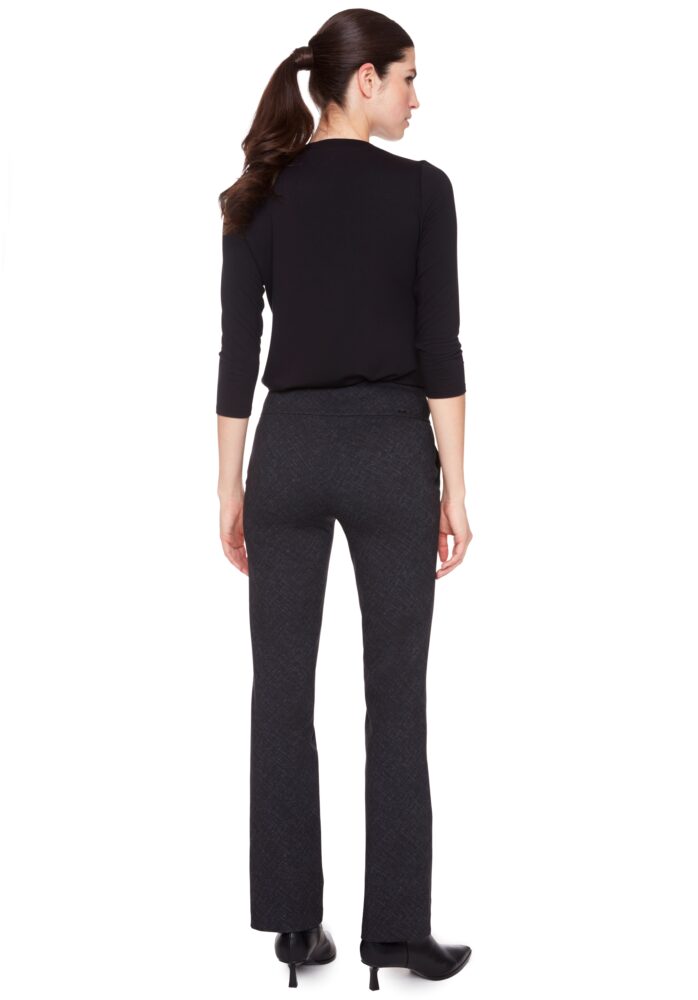 BOOTLEG PONTE PANT - CHAR