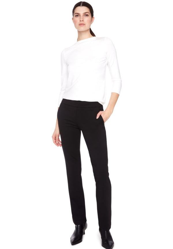 PONTE BOOTCUT PANT - BLK