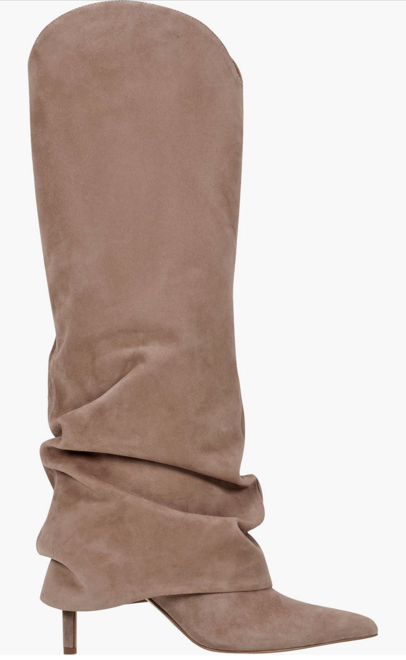 NAIRNE FOLDOVER DRESS BOOT - NATURAL