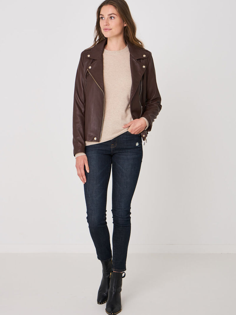 LEATHER MOTO JACKET