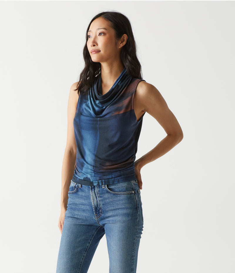 ANITA DRAPE NECK TOP - NOCO