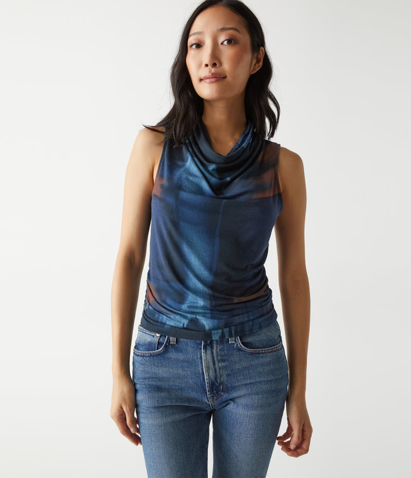 ANITA DRAPE NECK TOP - NOCO
