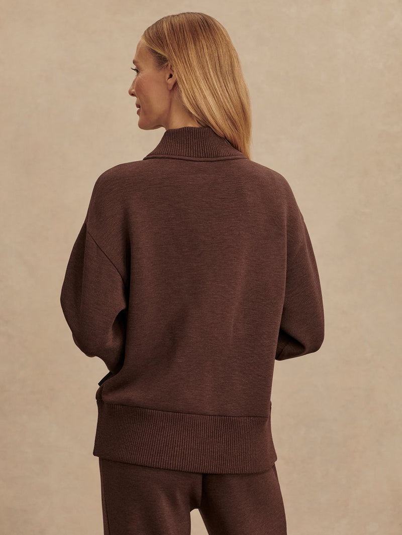 SALLY HALF ZIP SWEAT - CBMA