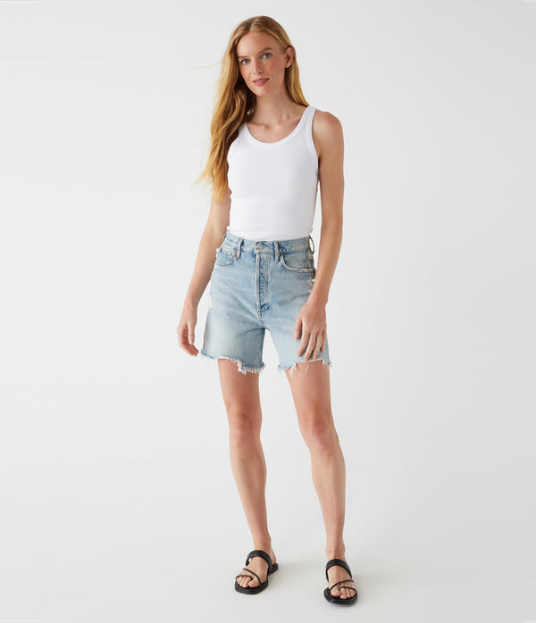 CASSIE THIN BINDED TANK - WHITE