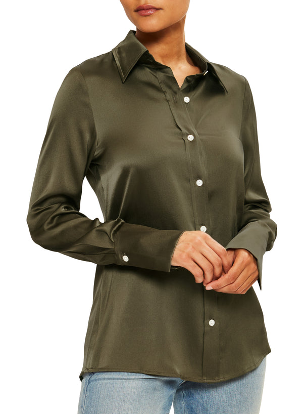 VICTORIA BLOUSE - DK OLIVE