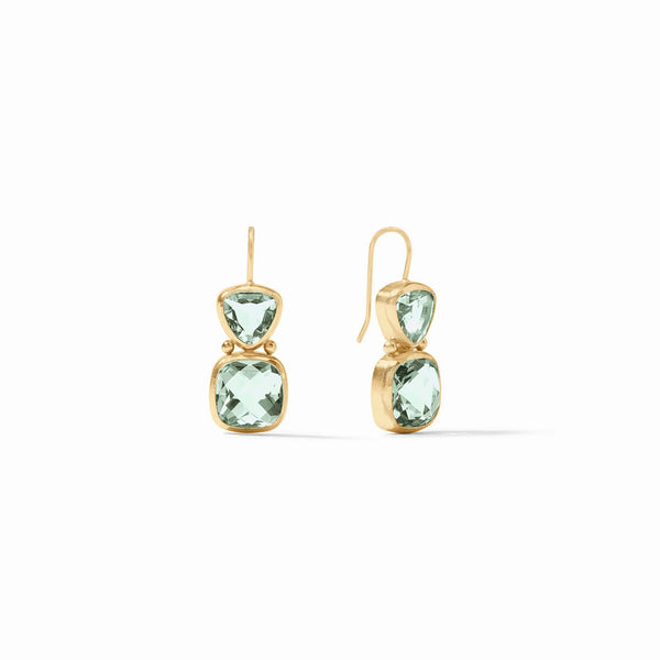 AQUITAINE EARRING - GOLD - AQUAMARINE BLUE