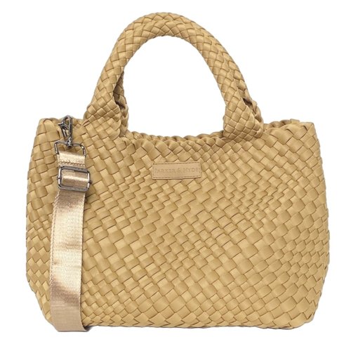 CAMEL WOVEN TOTE