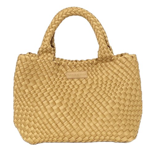 CAMEL WOVEN TOTE