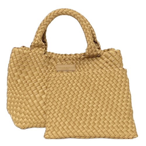 CAMEL WOVEN TOTE