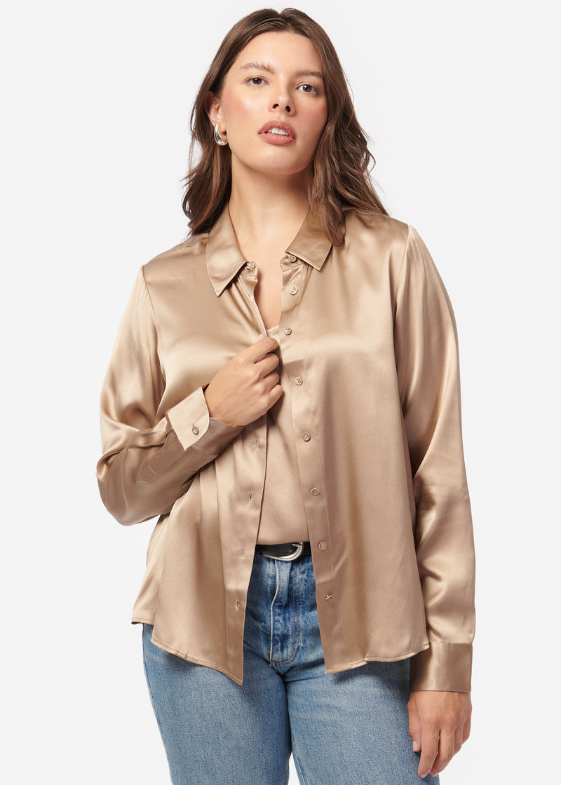 CROSBY BLOUSE - CHAMPAGNE