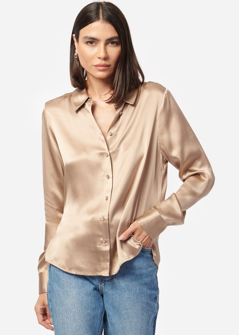 CROSBY BLOUSE - CHAMPAGNE