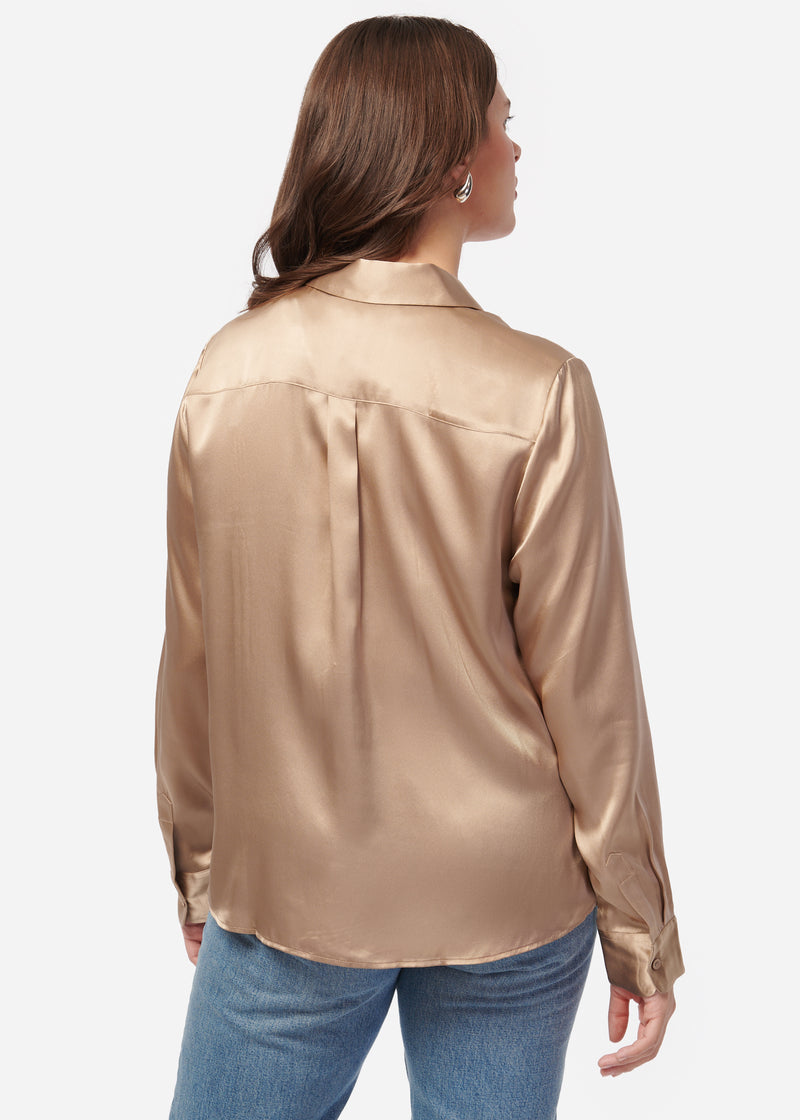 CROSBY BLOUSE - CHAMPAGNE