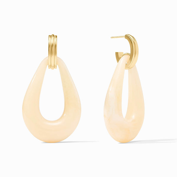 CARNABY DOORKNOCKER EARRING - IVORY