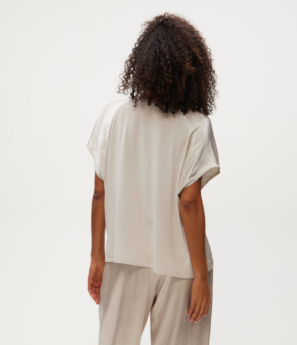 FLOW SATIN TEE - CEM