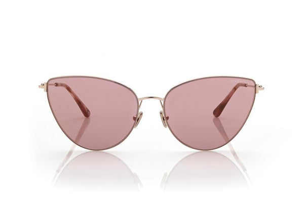 TOM FORD - ANAIS - SHINY ROSE GOLD - W/PINK FLASH GOLD LENSES