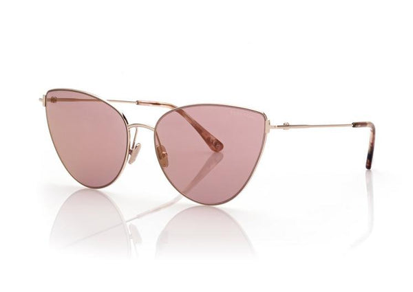 TOM FORD - ANAIS - SHINY ROSE GOLD - W/PINK FLASH GOLD LENSES