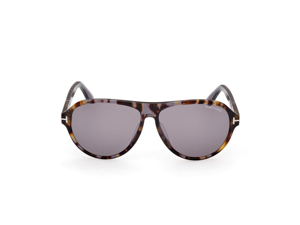 TOM FORD - QUINCY- COLORED HAVANA/SHINY GREY