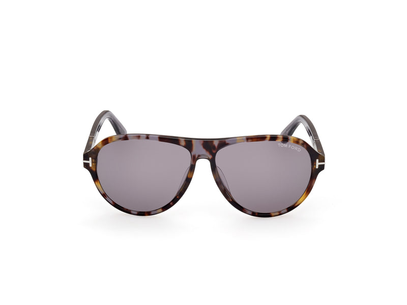 TOM FORD - QUINCY- COLORED HAVANA/SHINY GREY