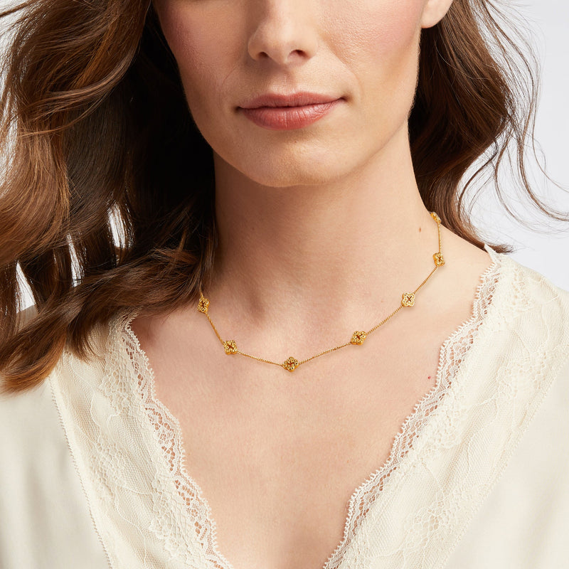 FLORENTINE DEMI DELICATE STATION NECKLACE