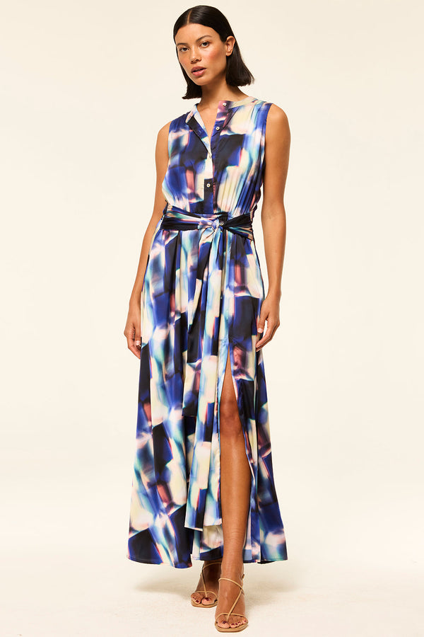 ANNABELLA DRESS - AMETHYST GEO