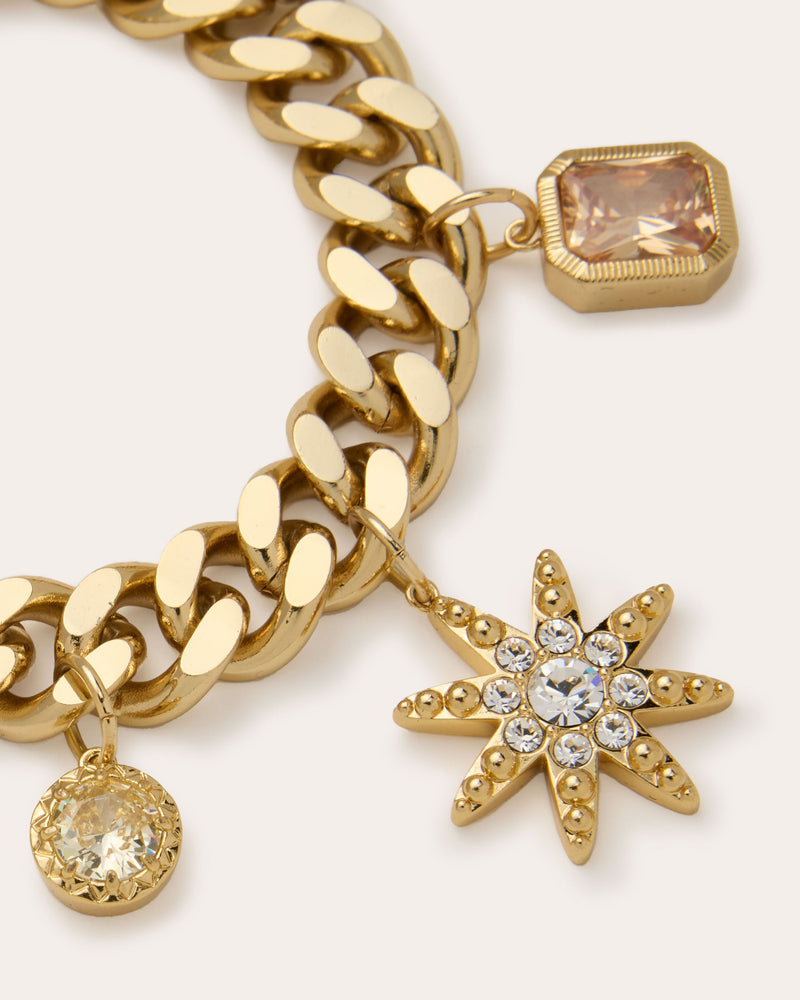 EMMI CHARM BRACELET - GLD