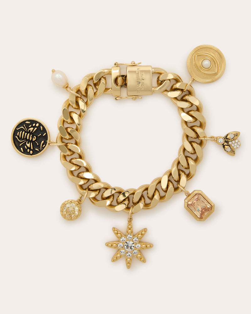 EMMI CHARM BRACELET - GLD