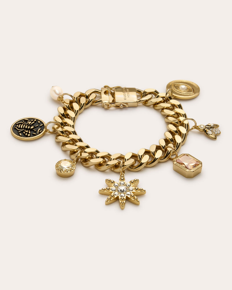 EMMI CHARM BRACELET - GLD