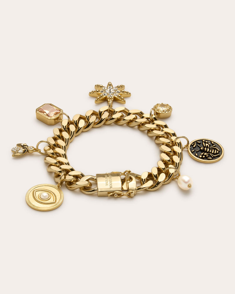 EMMI CHARM BRACELET - GLD