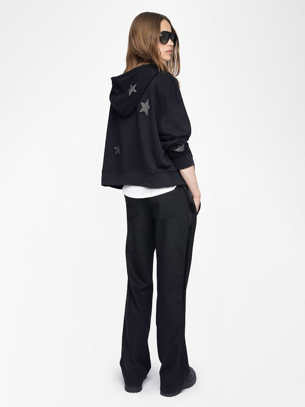 MIA DIAMANTE ZIP SWEATSHIRT