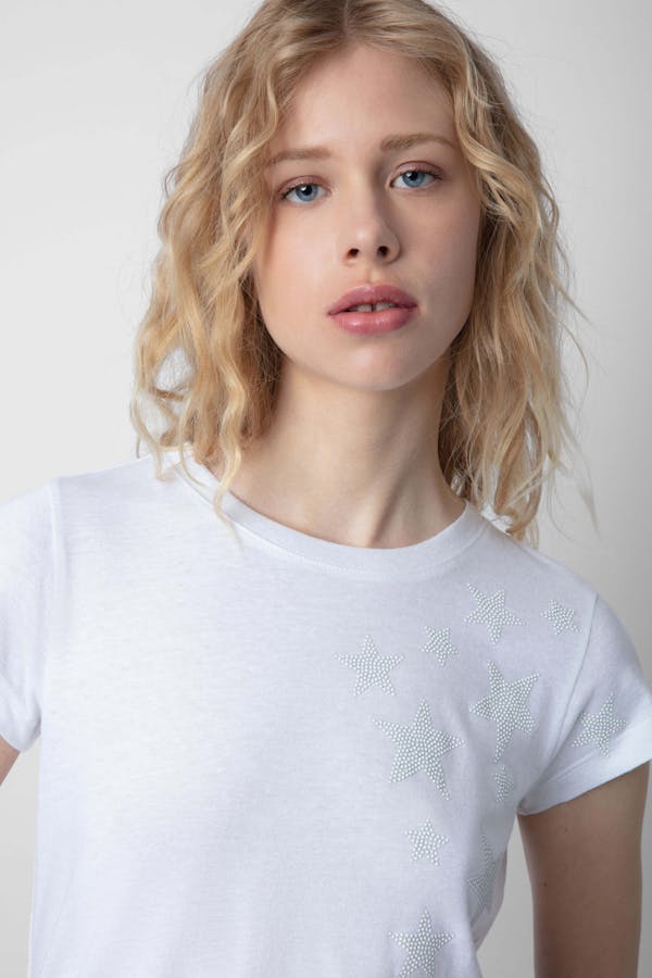 SKINNY RAIN STARS TEE