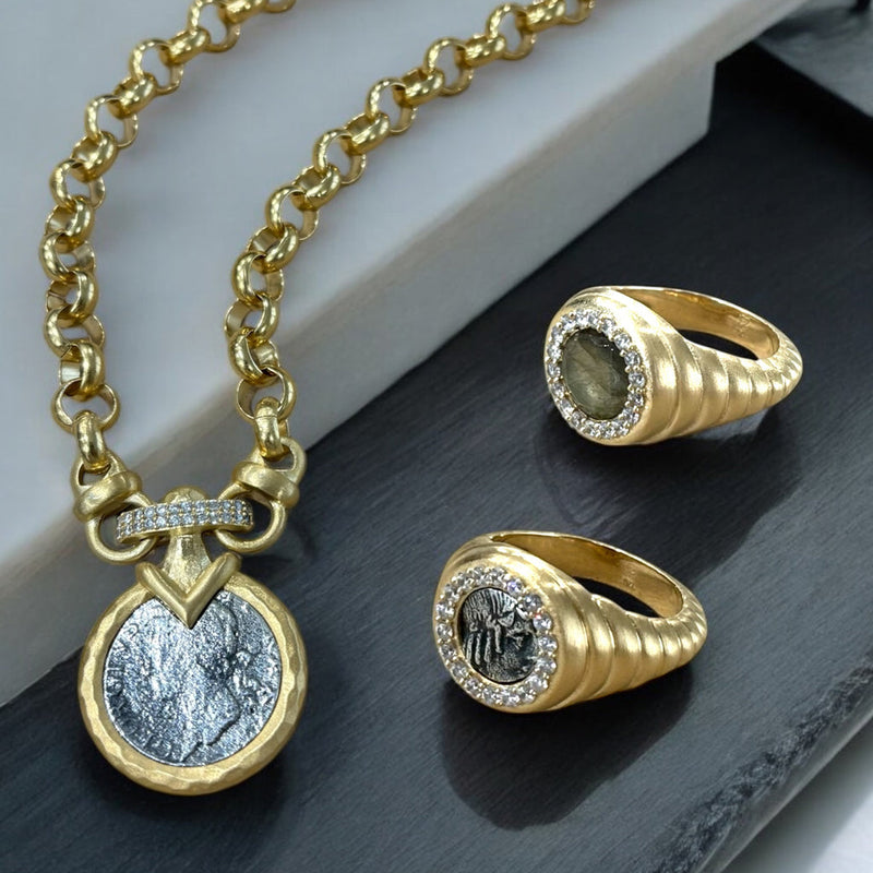GOLD VECCHIO COIN NECKLACE