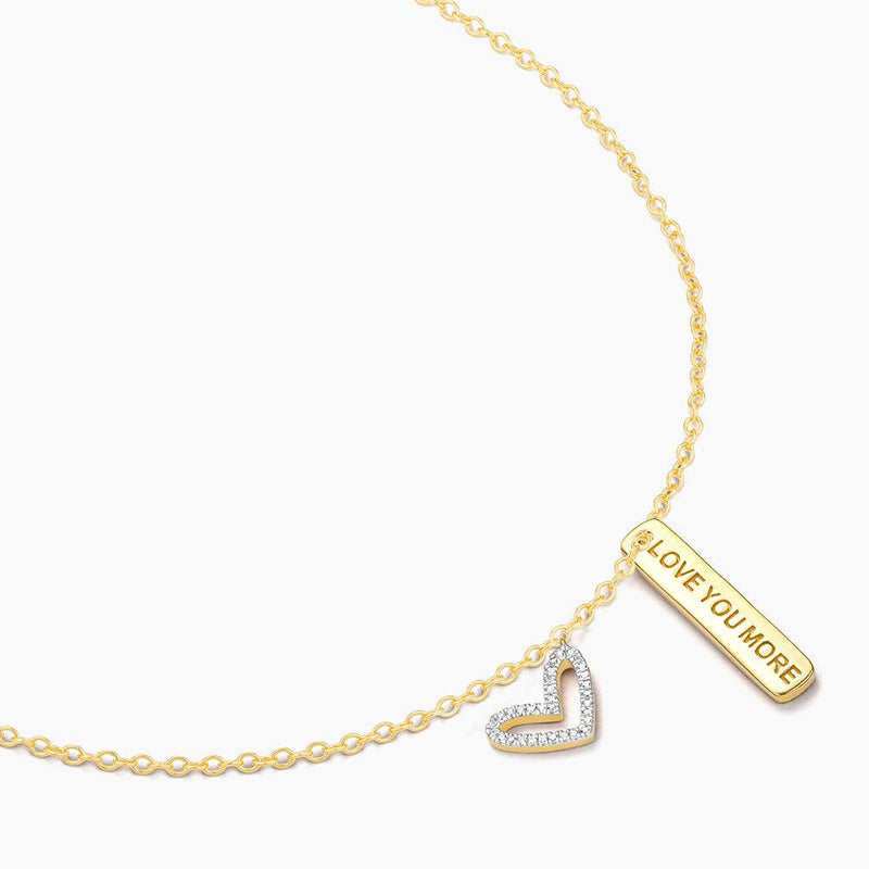 I LOVE YOU MORE PENDANT NECKLACE