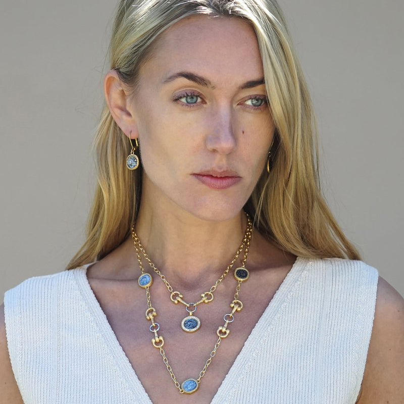 GOLD TWO TIER LAYLA HORSEBIT NECKLACE