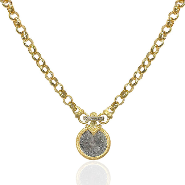GOLD VECCHIO COIN NECKLACE