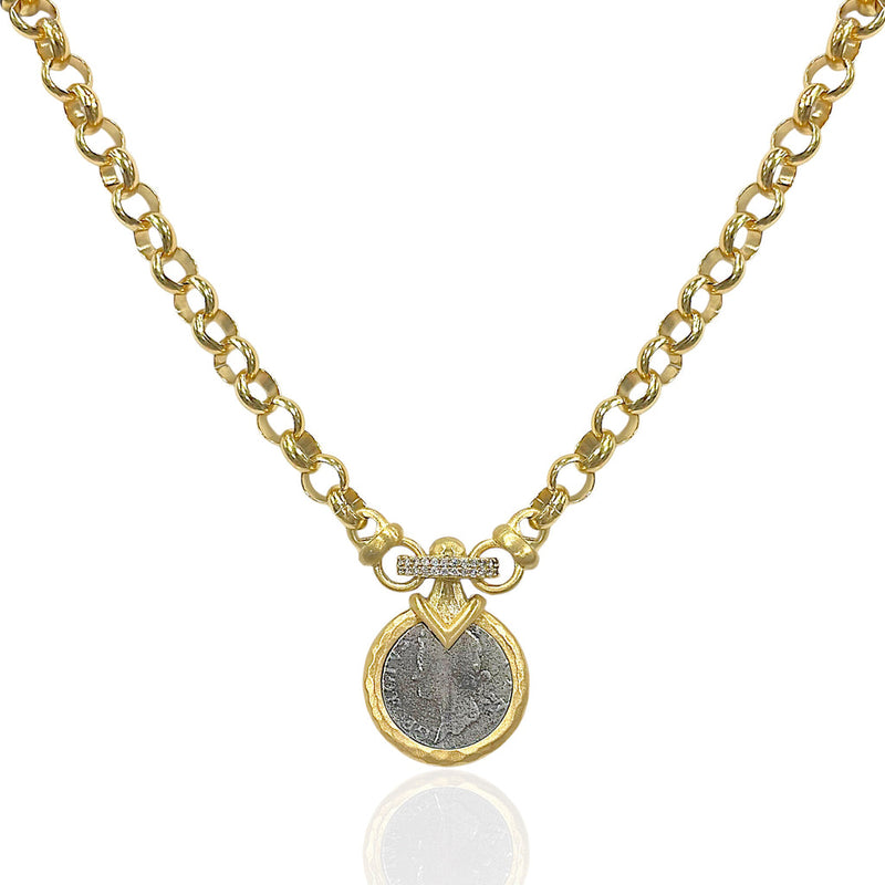 GOLD VECCHIO COIN NECKLACE
