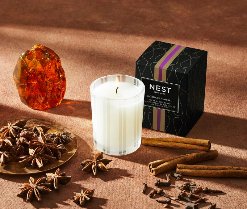 MOROCCAN AMBER VOTIVE CANDLE