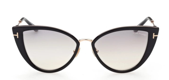 TOM FORD - ANJELICA - SHINY BLK W/SHINY ROSE GOLD