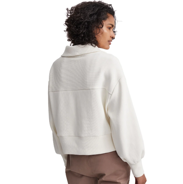 RAMONA HALF ZIP - EGRET