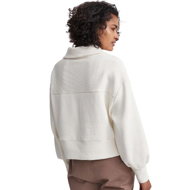 RAMONA HALF ZIP - EGRET