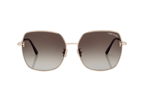 TOM FORD - SQUARE SUNGLASSES - SHINY ROSE GOLD