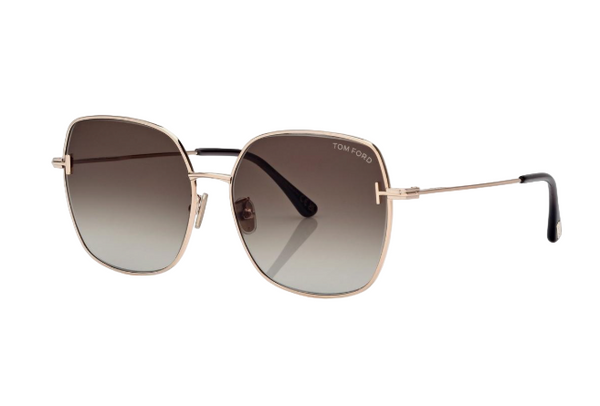 TOM FORD - SQUARE SUNGLASSES - SHINY ROSE GOLD