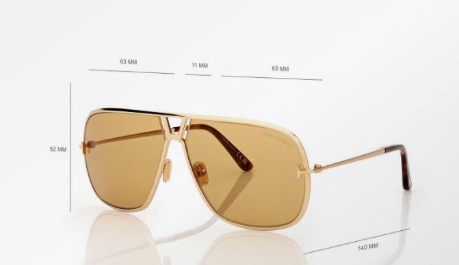 TOM FORD - STAVROS - SHINY DEEP GOLD