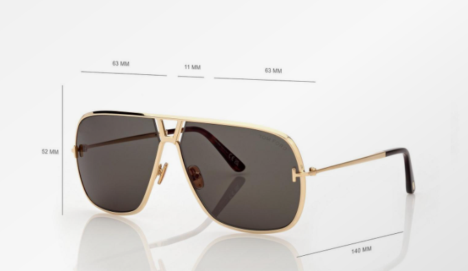 TOM FORD - STAVROS - SHINY DEEP GOLD