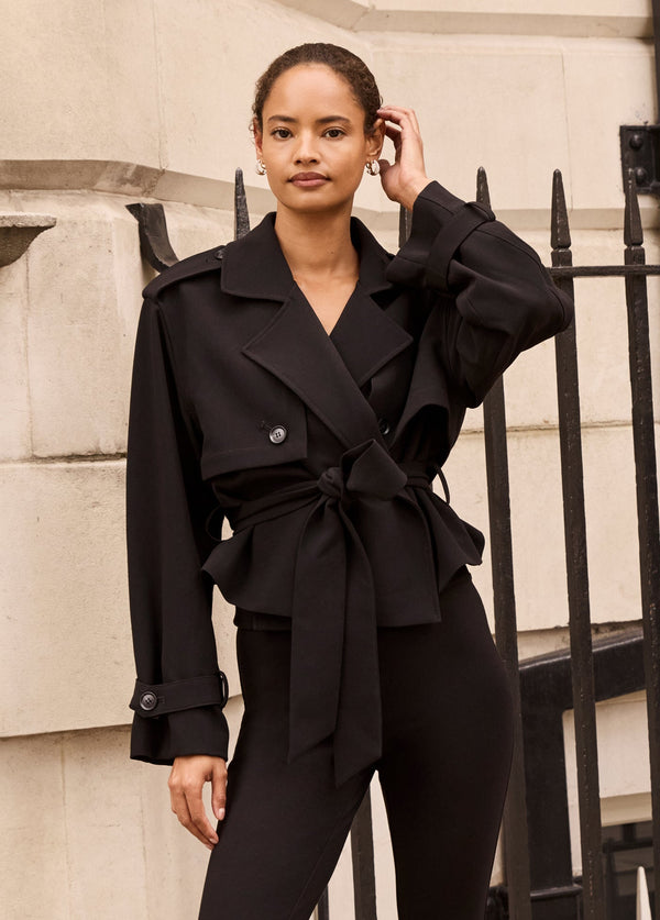 THE CROPPED CHARLES TRENCH - BLK