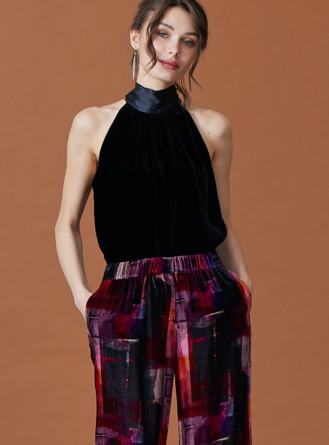 GO FOR IT CUTAWAY TOP - BLK