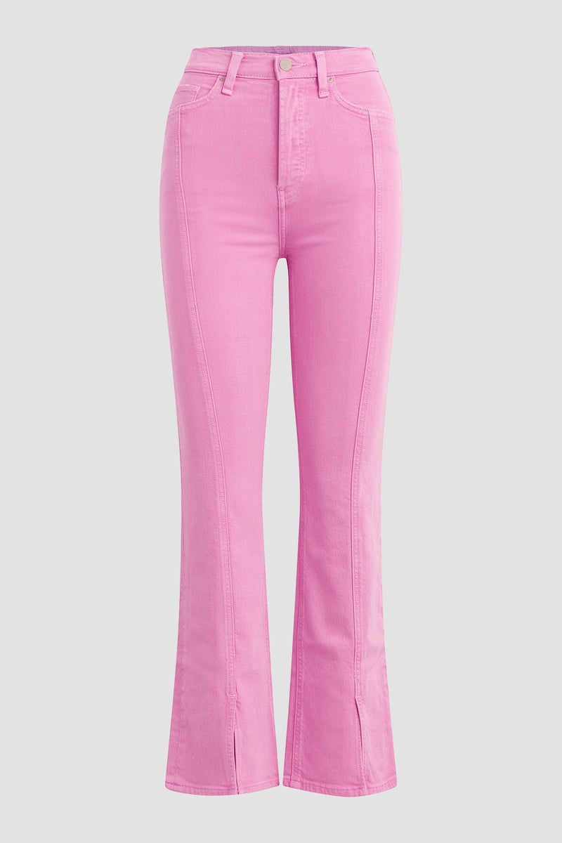 FAYE HIGH RISE CROP - FUCHSIA PINK