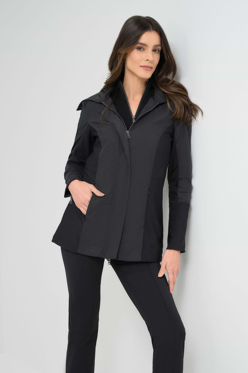 TRAVEL CITY SLICK JACKET - BLK