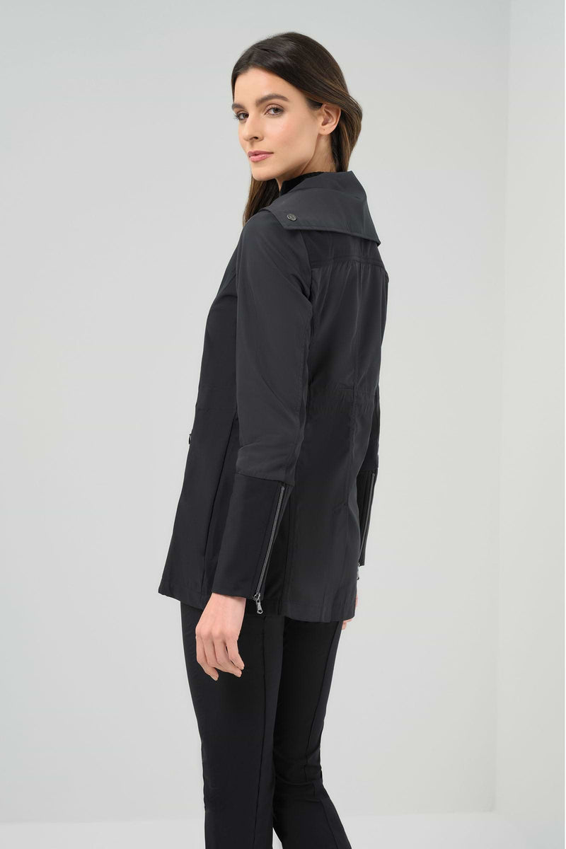 TRAVEL CITY SLICK JACKET - BLK