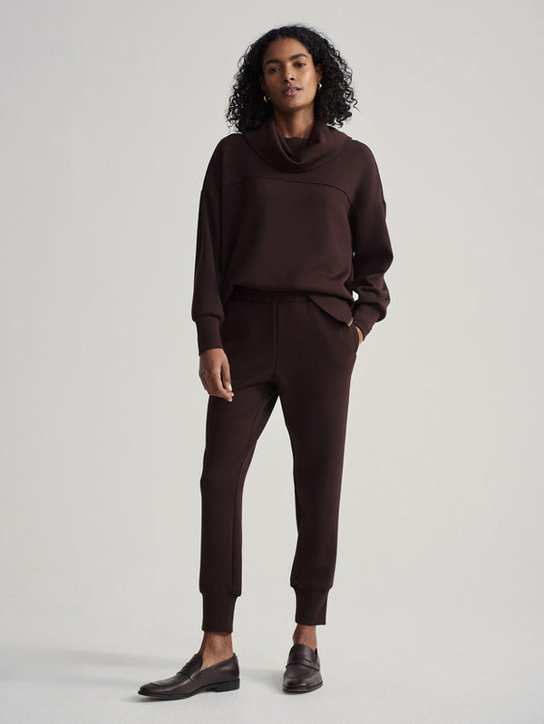 SLIM CUFF PANT - COFFEE BEAN