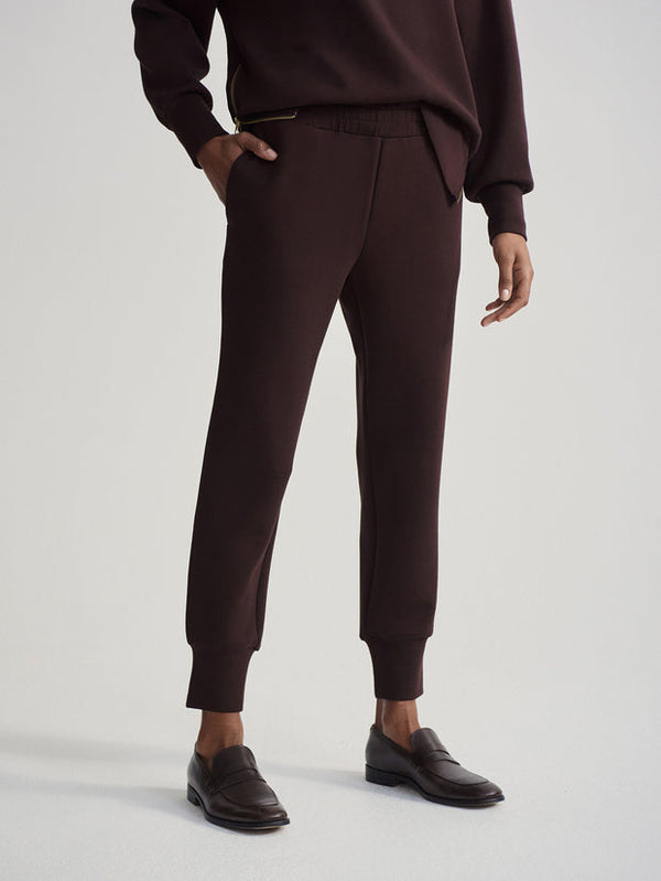 SLIM CUFF PANT - COFFEE BEAN